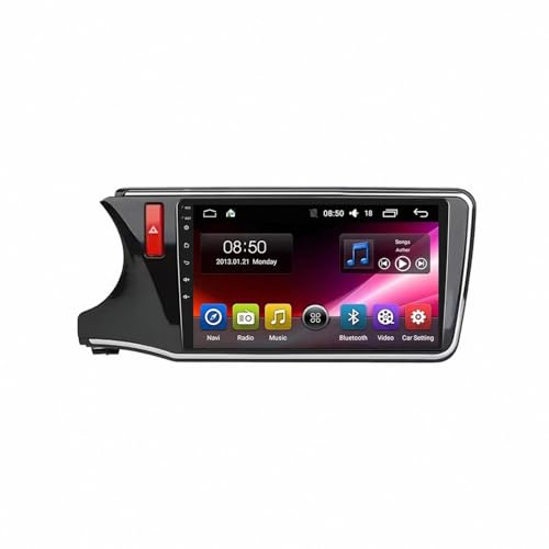 Navegador GPS Radio de Coche 2 DIN para Honda City 2015-2018 con Bluetooth y 4G+64G de memoria