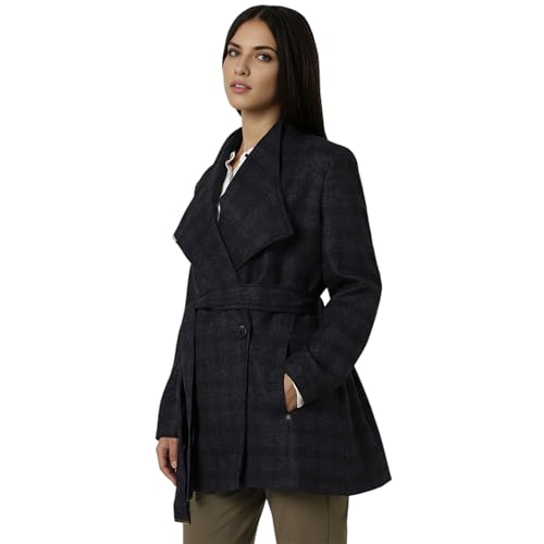 Image of Van Heusen Women's Regular Fit Casual A-line Coat, polyester blend