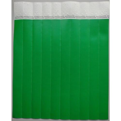 Pulseira, Tecno Mídia, Para Identificação, Med, Verde Bandeira, Pacote Com 100 Unidades