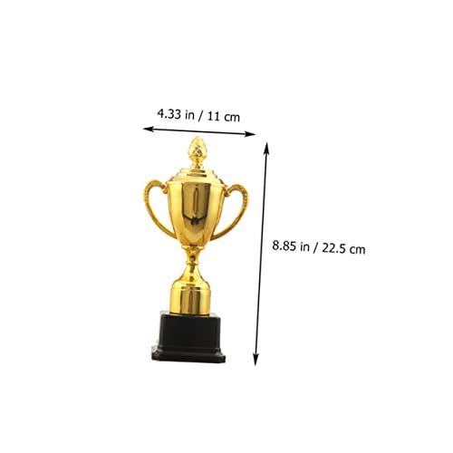 BESPORTBLE 3 Pçs Troféu De De Plástico Para Decoração De Casa Mini Brinquedos Troféu De Futebol Para