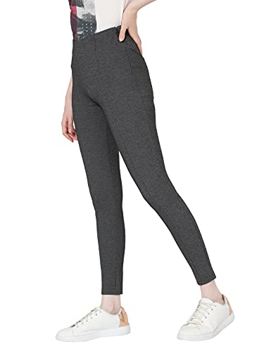 Image of VERO MODA Solid Viscose Nylon Regular Fit Womens Casual Pants (S22VM10272871-P)