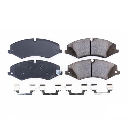 Image of PowerStop Front Brake Pads for Land Rover Discovery 2017 |Rover LR4 2011-16 |Rover Range Rover 2015-17 |Rover Range Rover Sport 2011-17 - Z17 Ceramic Brake Pads with Installation Hardware, 17-1479