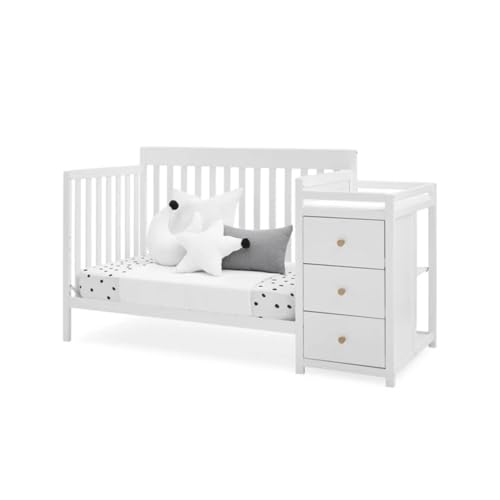 Image of Delta Children Flynn 5-in-1 Convertible Crib and Changer, Greenguard Gold