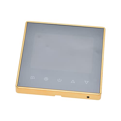 Termostato Programable para Controlador de Aire Acondicionado Inteligente para AC220V Restaurant Hotel Office PC+ABS (Black) (Gold)