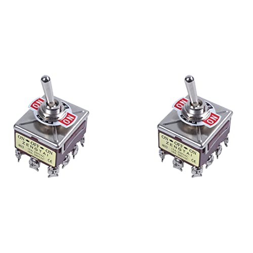 Acdnjgywh 2X AC 380V 10A ON/OFF/ON 3|WV12sb`gOXCb`4PDT