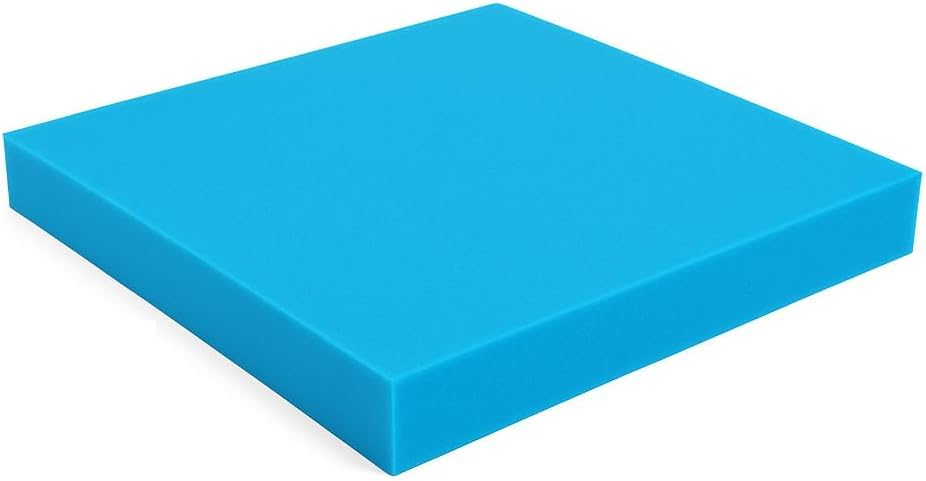 Custom Cut Upholstery Foam – High-Density Cushion Foam for Seats, Benches, DIY & More – Made to Order in Any Size (Blue Foam 27” x 29” x 3”) — image 1