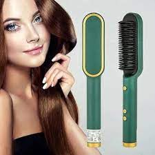 Trendmad Hair Straightener Comb for Women & Men, Hair Styler, Straightener Machine Brush/PTC Heating Electric Straightener with 5 Temperature Control Hair Straightener (multicolour)