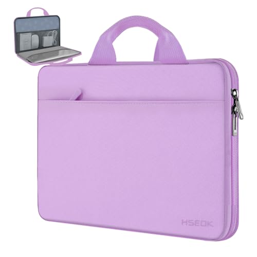 Image of Hseok Laptop Sleeve 13-14 Inch Case Briefcase Compatible with MacBook Neo Pro 14 M5 /M4 /M3 /M2 /M1, All Models 13.3 Mac Air /Pro, XPS 13 14, Most Popular 13 inch-14 inch Notebooks,L01P01