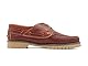 Casual Herren Bootsschuhe Leder Segelschuhe Rahmengenähte Commando Sohle Echtleder Schnürsenkel Mokassin Cognac braun EU 46