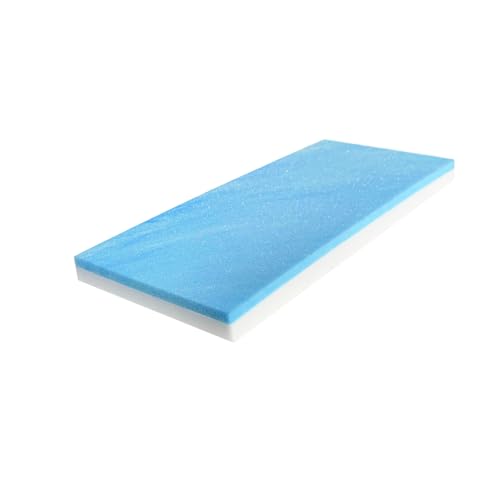 FoamRush 5" x 24" x 48" Gel Memory Foam Bench Cushion Replacement Medium Firm (Upholstery Foam, Rubber Padding, Seat Replacement, Upholstery Sheet, Couch, Sofa Cushion, Mattress) Made in USA by FoamRush - Used condition - US$63.73