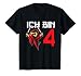 Kinder 4 Jahre Geschenk Junge Ninja 4. Geburtstag T-Shirt