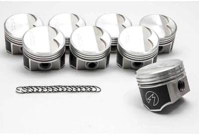 Part Synergy Replacement for Speed Pro Forged Piston Set 4.08" Bore -7.50cc Coated Skirt Small Block Mopar 8-Cylinder