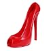 Produktbild WINOMO High Heel Schuh Wein Flasche Halter Wein Rack Home Dekoration Schmuck Kunsthandwerk (rot)