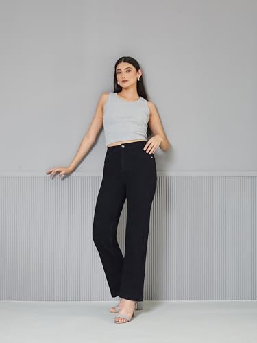 Image of Miss Chase Women's Skinny High Rise Cropped Stretchable Denim Jeans