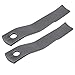 19161 Rotary Cutter Blades for Bush Hog Woods PTO BW180 Bat Wing Ditch Field Brush Mower Blades 19161WD 19161KT Length 25-1/4 inch