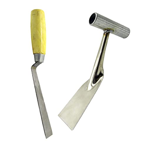 BCOATH 2Pcs Stainless Steel Gardening Shovel Durable Handheld Spades for Planting and Weeding Handle Garden Tools for Home and Office Use