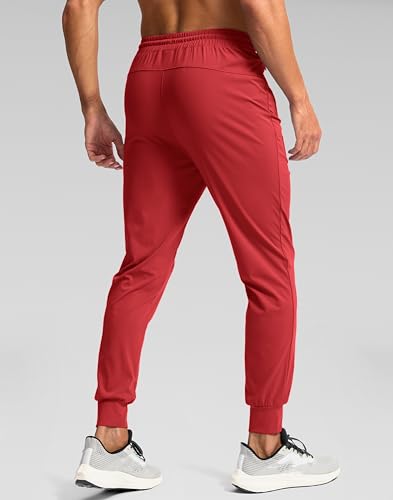 Image of Pudolla Men's Lightweight Jogger with Pockets 4-Way Stretch Sweatpants Workout Runing Athletic Track Pants