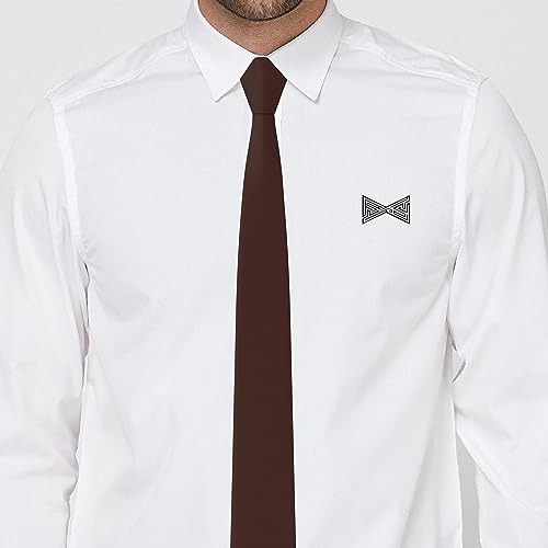 Image of Men's Oxford Matt Neckties Solid Color for Adults Tuxedo Classic Design, by Bow Tie Hosue