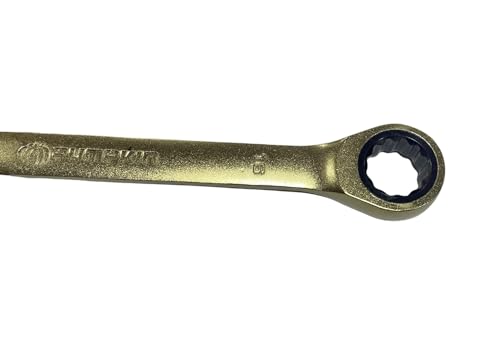 Image of TUQO PUMPKIN Combination Ratchet Spanner /Wrench |Chrome Vanadium Steel |Heavy-Duty |Professional Series |Open-End & Ratcheting Design for Precision & Durability |Ideal for Auto & Mechanical Work,12mm