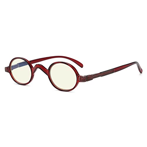 Image of Eyekepper Reading Glasses for Women Men, Blue Light Readers Round | Womens Circle Computer Cheaters, Mens Ladies UV /Bluelight Blocking Reader Eyeglasses,All-Day Comfort Spring Hinges for Screen