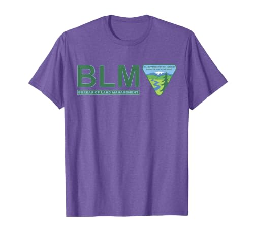 The Original BLM - Bureau of Land Management (Color) T-Shirt, Men, Purple Heather, 3X-Large