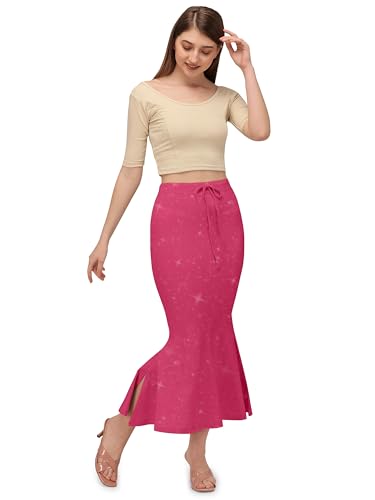 Image of Mehrang Stretchable Shimmer Saree Shapewear Petticoat for Women, Skirts for Women,Shape Wear Dress for Saree