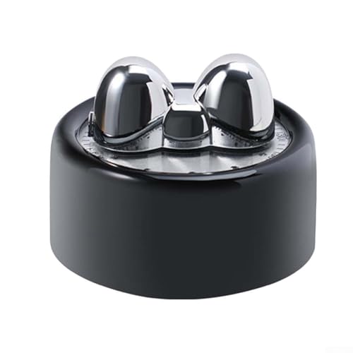 Niceminiwall Minuteur mécanique de cuisine avec alarme visuelle et design en forme de papillon - Dos magnétique pour réfrigérateur ou micro-ondes - Pas besoin de pile - ABS (noir)