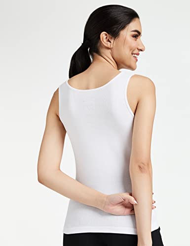 Enamor Sleeveless Scoop Neck Regular Length Tank Top For Women - Relaxed Fit, Soft and Breathable Cotton - E025