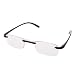 Produktbild Cuigu Lesebrille, Mode Lesebrille Presbyopie Brille Klar Randlos Flexible Lesebrille Brillen +1.00~4.00 Dioptrien, Unisex (+2.00, Schwarz)