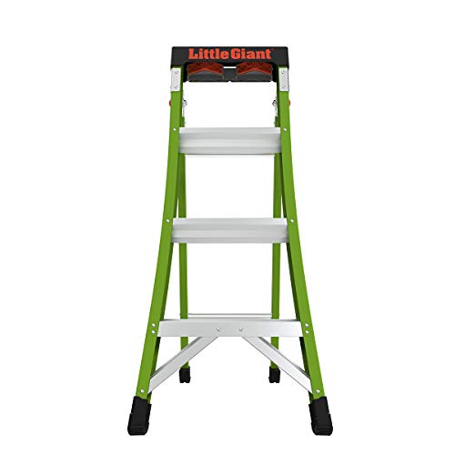 Little Giant Ladders, King Kombo, Professional, 4 Ft. A Frame, 6 Ft. Extension, Fiberglass, Type 1AA, 375 lbs weight rating, (13470-001)