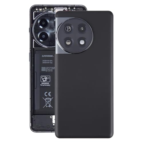 Arreglar carcasa rota de OnePlus 11R mediante cubierta trasera de batería negra con marco