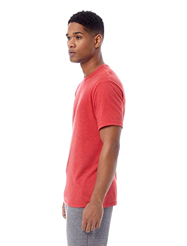 Alternative Men's Hoodie, Eco Zip Up Camo Triblend Jersey Hooded Sweatshirt, Vintage RED, 2X Large3