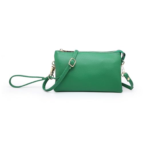 Image of JEN & CO. Riley Crossbody Bags for Women Vegan Leather Wristlet Clutch Wallet Purses Handbags with 2 Straps