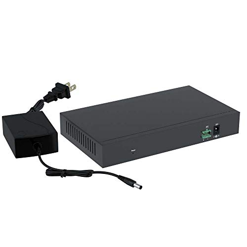 Image of CableRack 8 Port SFP Unmanaged Ethernet Optical Switch with 4 Singlemode and 4 Multimode SFP Transceivers