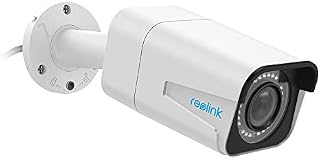 Reolink 5MP PoE CCTV Camera, Super HD 4X Optical Zoom Autofocus, IR Night Vision, Audio Recording, Motion Detection Alerts Waterproof Security Camera Outdoor with Built-in Micro SD Card Slot, RLC-511