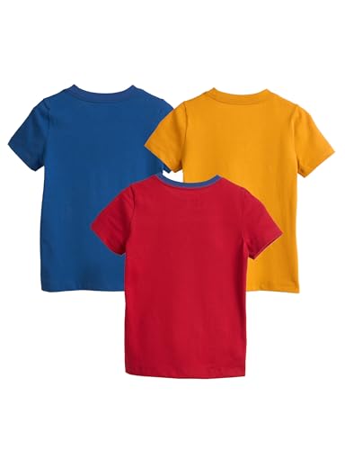 Image of Amazon Brand - Symbol Boys 100% Cotton Graphic Printed Half Sleeves T-Shirt | Age 2-6 Years (Available in Combo Pack of 3 and 5)