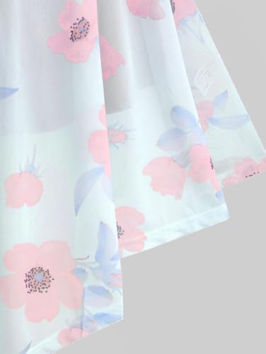 Image of ROSE GAL Rosegal Plus Size Women Sundress Set Flutter Sleeves Floral Dress and Lace-up Cami Dress
