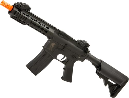 Evike Airsoft - Matrix/S&T Sportsline M4 RIS AEG Airsoft Rifle w/ G3 Micro-Switch Gearbox (Model: Black Keymod 8