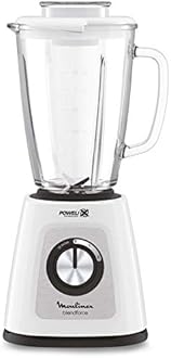Moulinex Blendforce Glass Blender, White, 1.75 L, 700 W, LM435127