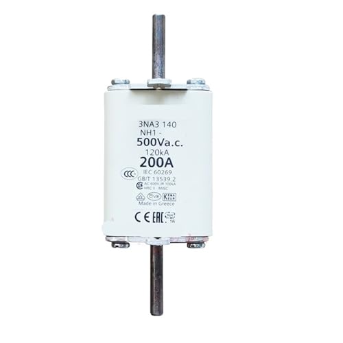 Fusible 3NA3 140NH1-500V cartouche NH1 gG 200A pour armoire électrique TGBT secteur usine 120kA