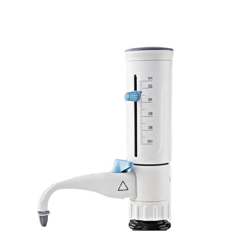 Electric Pipette, Adjust Quantitative Bottle Top Dispenser Lab Pipette Large Capacity Up to 100mL Fully(1.0-10ml with Bottle)