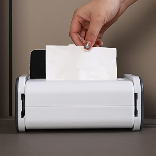 Caixa de armazenamento de tecido,Suporte de papel higiênico de parede | Suporte de papel higiênico à