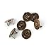 Z-COLOR 100 Sets Tone Magnetic Buttons Snap Clasps for Handbag Purses, DIY Accessories,Bags, Jackets, Covers etc (18mm, Bronze)
