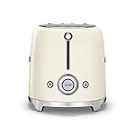 SMEG 2 Slice Toaster with 6 Presets and Defrost Function and Removable Crumb Tray (Cream) - Image 5