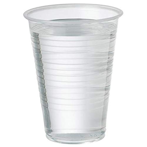 Thali Outlet® - 100 x Clear 7oz Strong Drinking Tumbler Disposable Cups for Water Coolers, Wedding, Parties, Events, Birthdays & All Occasions