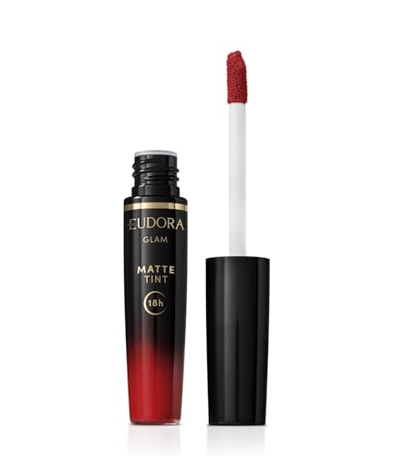 EUDORA GLAM BATOM LÍQUIDO MATTE TINT VERMELHO RADIANTE 4 ML