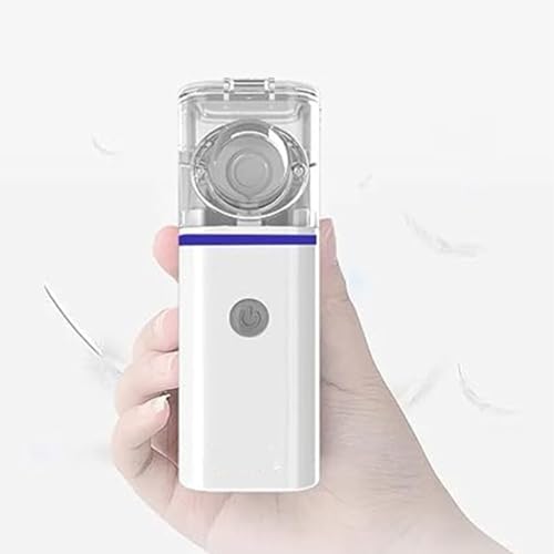 Image of MCP Healthcare Portable Mesh Nebulizer for Adults and Kids - Handheld Cool Mist Steam Inhaler Nebulizer (White)