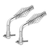 DECOMELODY 2 Piezas Manija de Puerta de Chimenea de Reemplazo de Manija de Puerta de Chimenea Resorte para Estufas de Leña Fácil Instalación