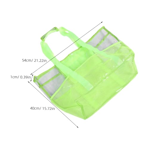 Hemoton Travel Friendly Foldable Beach Tote Bag for Women Clear Mesh Handbag with Comfortable Design for Pool Vacation Outdoor Activities Ample Storage2
