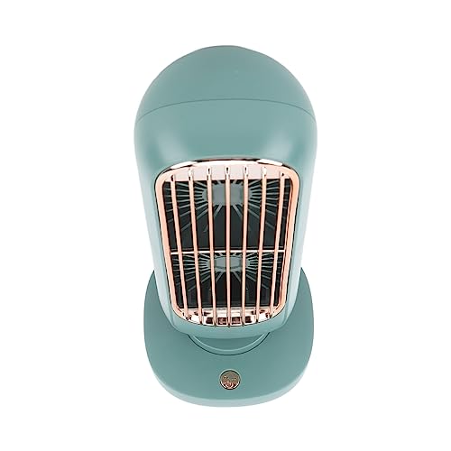 Jopwkuin Ventilador de mesa, mini torre de baixo ruído, portátil, seguro, 3 velocidades do vento, ci
